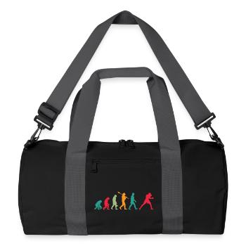 Évolution de la boxe - Sac de sport recyclé - noir/gris graphite - Devant