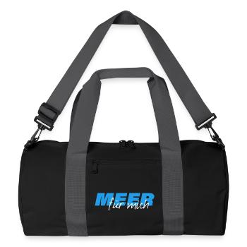 LA MER POUR MOI - Sac de sport recyclé - noir/gris graphite - Devant
