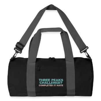 Défi des Trois Sommets ? Je l’ai terminé, mon pote - Sac de sport recyclé - noir/gris graphite - Devant