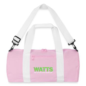 WATTS Neon Pop Art Tee - Recycled Duffel Bag - pink/white - Front