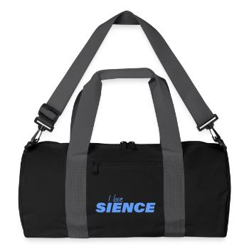 J’AIME LA SCIENCE - Sac de sport recyclé - noir/gris graphite - Devant