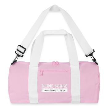 SARKASMUS - Niemand erwartet etwas von dir - Recycelte Duffel Bag - Rosa/Weiß - Vorne