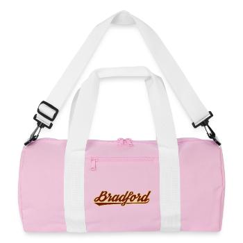 Bradford Vintage Script Logo - Recycelte Duffel Bag - Rosa/Weiß - Vorne