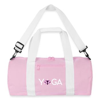 Joga - Recycelte Duffel Bag - Rosa/Weiß - Vorne