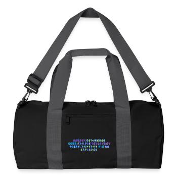 Wunder - Recycelte Duffel Bag - Schwarz/Graphitgrau - Vorne