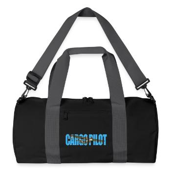 Cargo pilot PBY Catalina - Recycelte Duffel Bag - Schwarz/Graphitgrau - Vorne