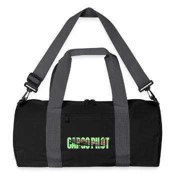 Cargo pilot C-46 - Recycelte Duffel Bag - Schwarz/Graphitgrau - Vorne