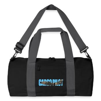 Cargo pilot C-123 - Recycelte Duffel Bag - Schwarz/Graphitgrau - Vorne