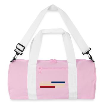 France - Saint-Denis - France - Drapeau - Sac de sport recyclé - rose/blanc - Devant