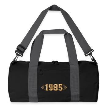 Legend since 1985 retro 1985 - Recycled Duffel Bag - black/graphite grey - Front