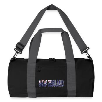 Logo de la Nouvelle-Zélande Drapeau symbole de la Nouvelle-Zélande - Sac de sport recyclé - noir/gris graphite - Devant