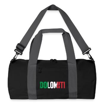 Dolomiti Italien - Recycelte Duffel Bag - Schwarz/Graphitgrau - Vorne