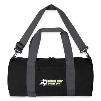 Football_Game jour, tous les jours - Sac de sport recyclé - noir/gris graphite - Devant