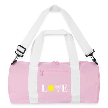 J’adore le tennis - Sac de sport recyclé - rose/blanc - Devant