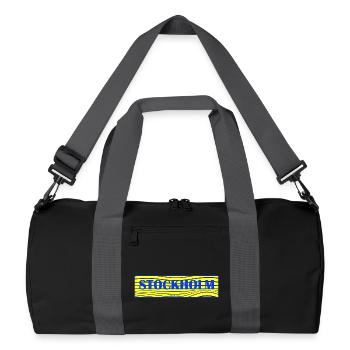 Lettres Stockholm Waves - Sac de sport recyclé - noir/gris graphite - Devant
