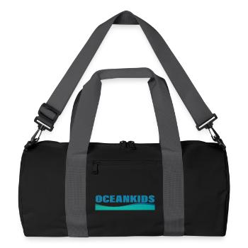 OCEANKIDS - Sac de sport recyclé - noir/gris graphite - Devant