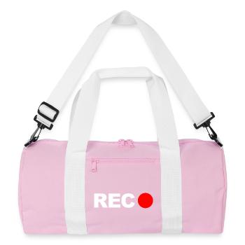 Rec - Recycled Duffel Bag - pink/white - Front