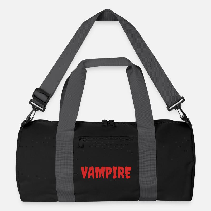 Vampir Silhouette Kunst T-Shirt Design Recycelte Duffel Bag