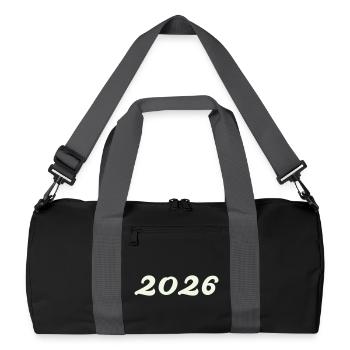 2026 - Sac de sport recyclé - noir/gris graphite - Devant