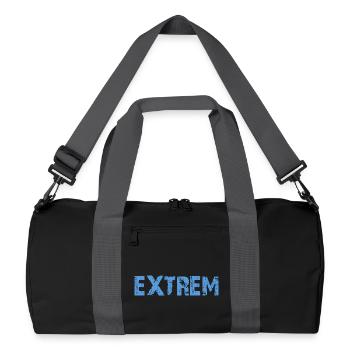 Extrême - Sac de sport recyclé - noir/gris graphite - Devant