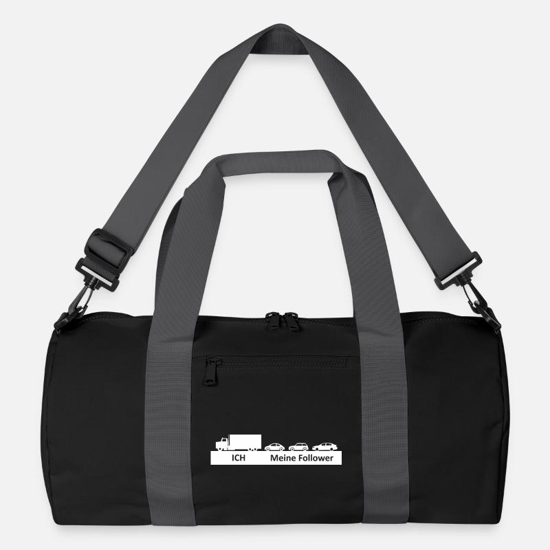 LKW - ich meine follower - Recycelte Duffel Bag - Schwarz/Graphitgrau