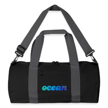 Ocean Ocean Sea Water Atlantic Pacific Quota - Recycled Duffel Bag - black/graphite grey - Front