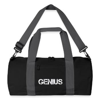 GÉNIE - Sac de sport recyclé - noir/gris graphite - Devant