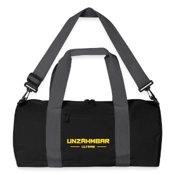 ULTRAS INTRAVERSABLES - Sac de sport recyclé - noir/gris graphite - Devant