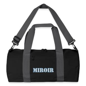 MIRROR - Sac de sport recyclé - noir/gris graphite - Devant
