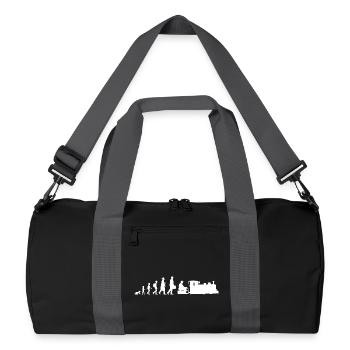Développement de l’Eisenbahnfreund - Sac de sport recyclé - noir/gris graphite - Devant