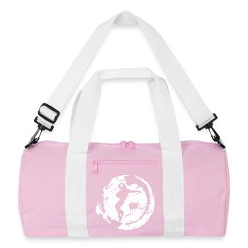 break dancing - Recycled Duffel Bag - pink/white - Front