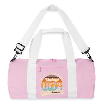 Vintage 1979 Limited Edition - Recycelte Duffel Bag - Rosa/Weiß - Vorne