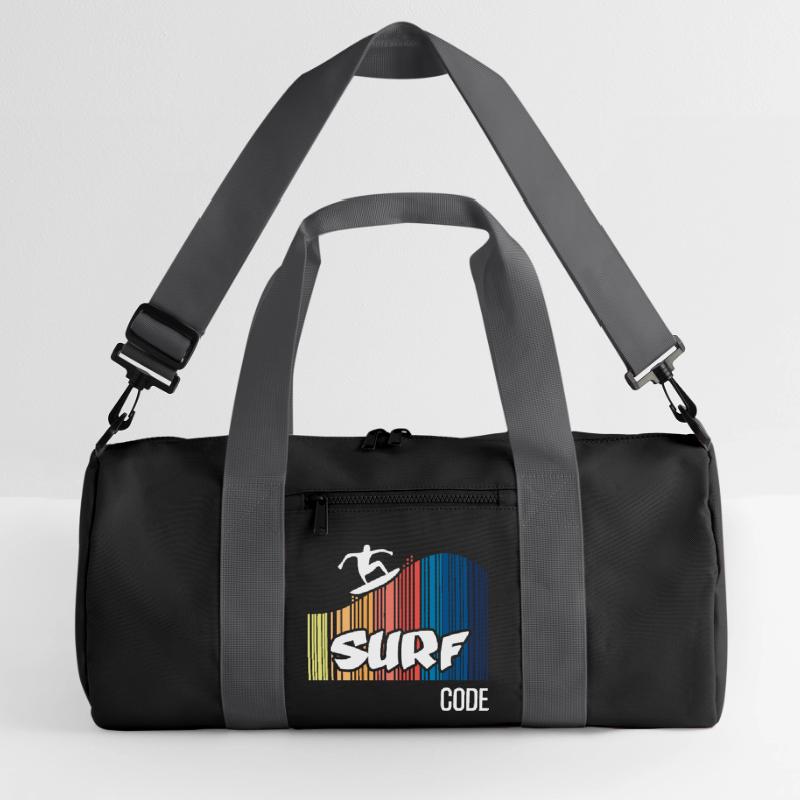 Surf Code (dark) Recycled Duffel Bag
