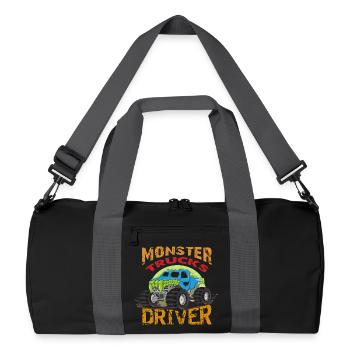 Monster Truck Driver, Monster Truck, dessin animé - Sac de sport recyclé - noir/gris graphite - Devant