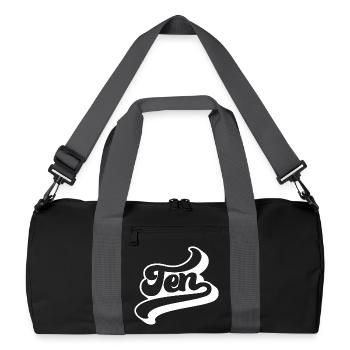 Dix 10e anniversaire Enfants Garçons Filles 10 ans - Sac de sport recyclé - noir/gris graphite - Devant