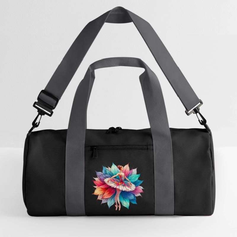 Ballet dancer with tutu Recycled Duffel Bag