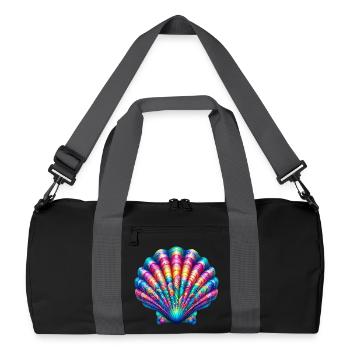 Scallop Shell - Recycled Duffel Bag - black/graphite grey - Front