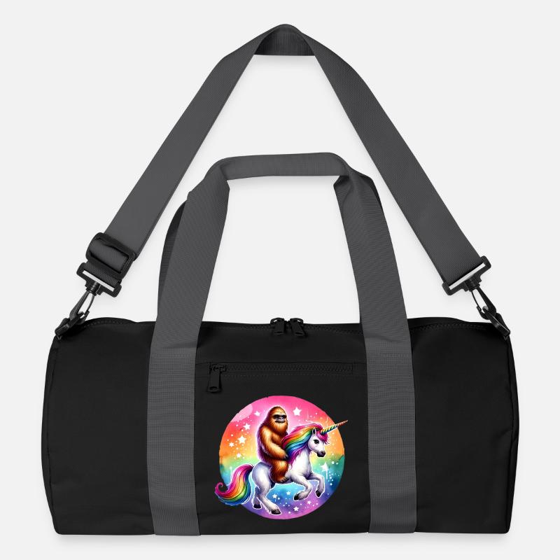 Orang-Utan auf Regenbogen-Einhorn Recycelte Duffel Bag