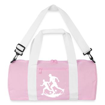 Graphique courant - Sac de sport recyclé - rose/blanc - Devant