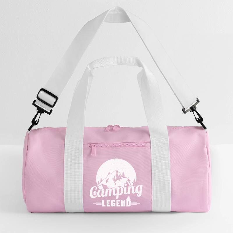 Mountain Camping Legend Design Recycled Duffel Bag