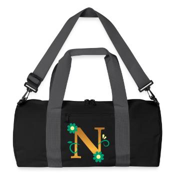 N - Sac de sport recyclé - noir/gris graphite - Devant