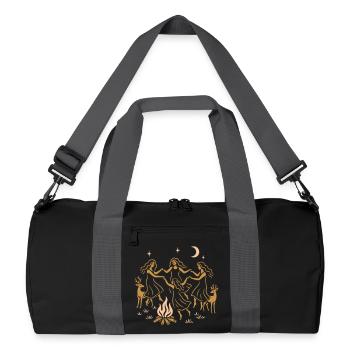 Witchy Summer - Midsummer Dance Around the Fire - Recycled Duffel Bag - black/graphite grey - Front