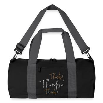 merci - Sac de sport recyclé - noir/gris graphite - Devant