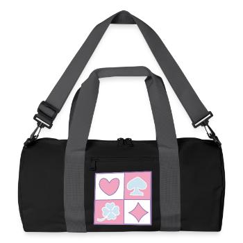 Checkerboard von helfspawn - Recycelte Duffel Bag - Schwarz/Graphitgrau - Vorne