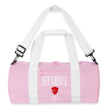 Istanbul Turquie, souvenir Istanbul - Sac de sport recyclé - rose/blanc - Devant