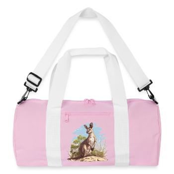 Wallabies Wallaby - Sac de sport recyclé - rose/blanc - Devant