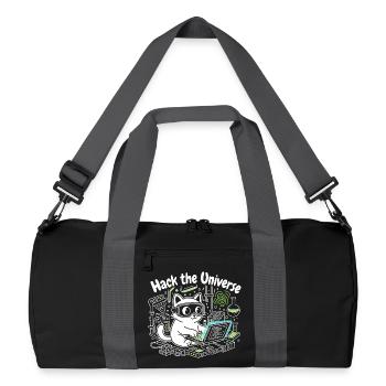 KatzHacker Crack Universe - Recycled Duffel Bag - black/graphite grey - Front
