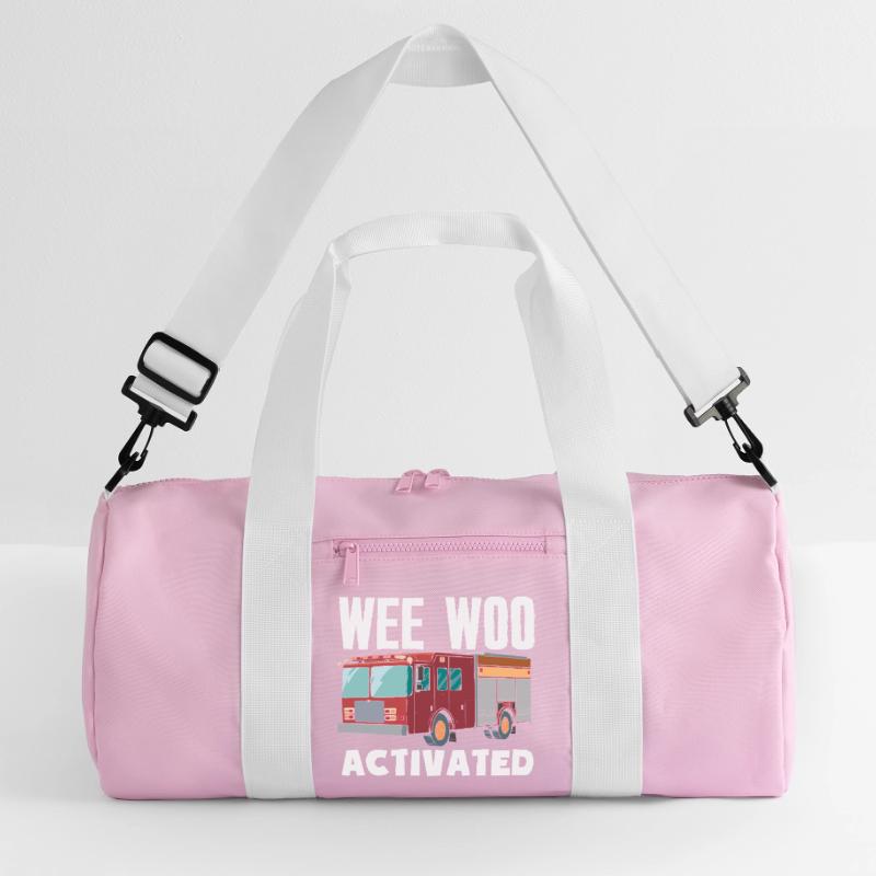 Wee Woo Squad Fire Tiny Firefighter Recycled Duffel Bag