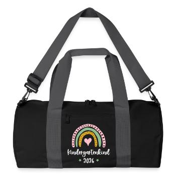 Kindergarten Child 2026 Rainbow Kita Kindergarten - Recycled Duffel Bag - black/graphite grey - Front