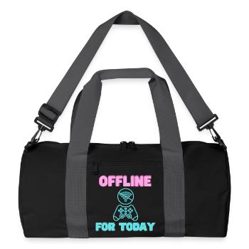 Hors ligne pour aujourd’hui Joueur Néon - Sac de sport recyclé - noir/gris graphite - Devant